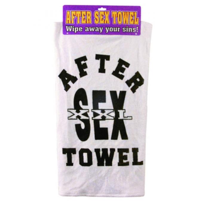 After Sex Towel with Header Card