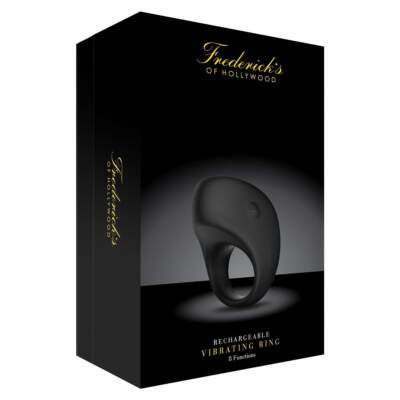 Fredericks of Hollywood - Rechargeable Vibrating Cock Ring (Black) - FOH-001BLK - 4890808194690