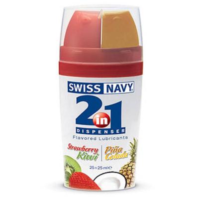 Swiss Navy 2 In 1 Flavored Lubricant 25+25ml