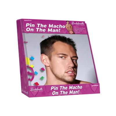 (12) Bachelorette Party Pin The Macho On The Man (12) Display