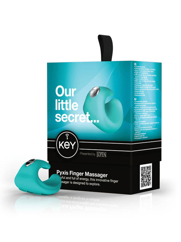 Key- Pyxis Finger Massager- Robin Blue