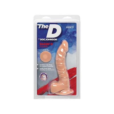 the D by Doc Johnson - The D The Ragin D 7.5 Inch Vanilla - 1700-16-CD