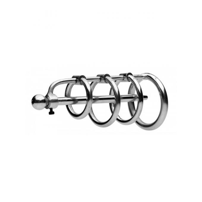 Master Series - Gates of Hell Stainless Steel Adjustable Cum Through Sound Cage - AE384