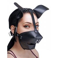 Master Series - Pup Puppy Play Hood Breathable Ball Gag - AE766