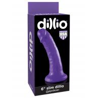 Pipedream Products - Dillio Purple  6 in. Slim - PD5305-12
