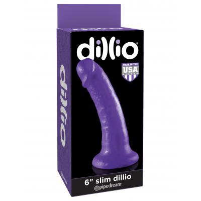 Pipedream Products - Dillio Purple  6 in. Slim - PD5305-12