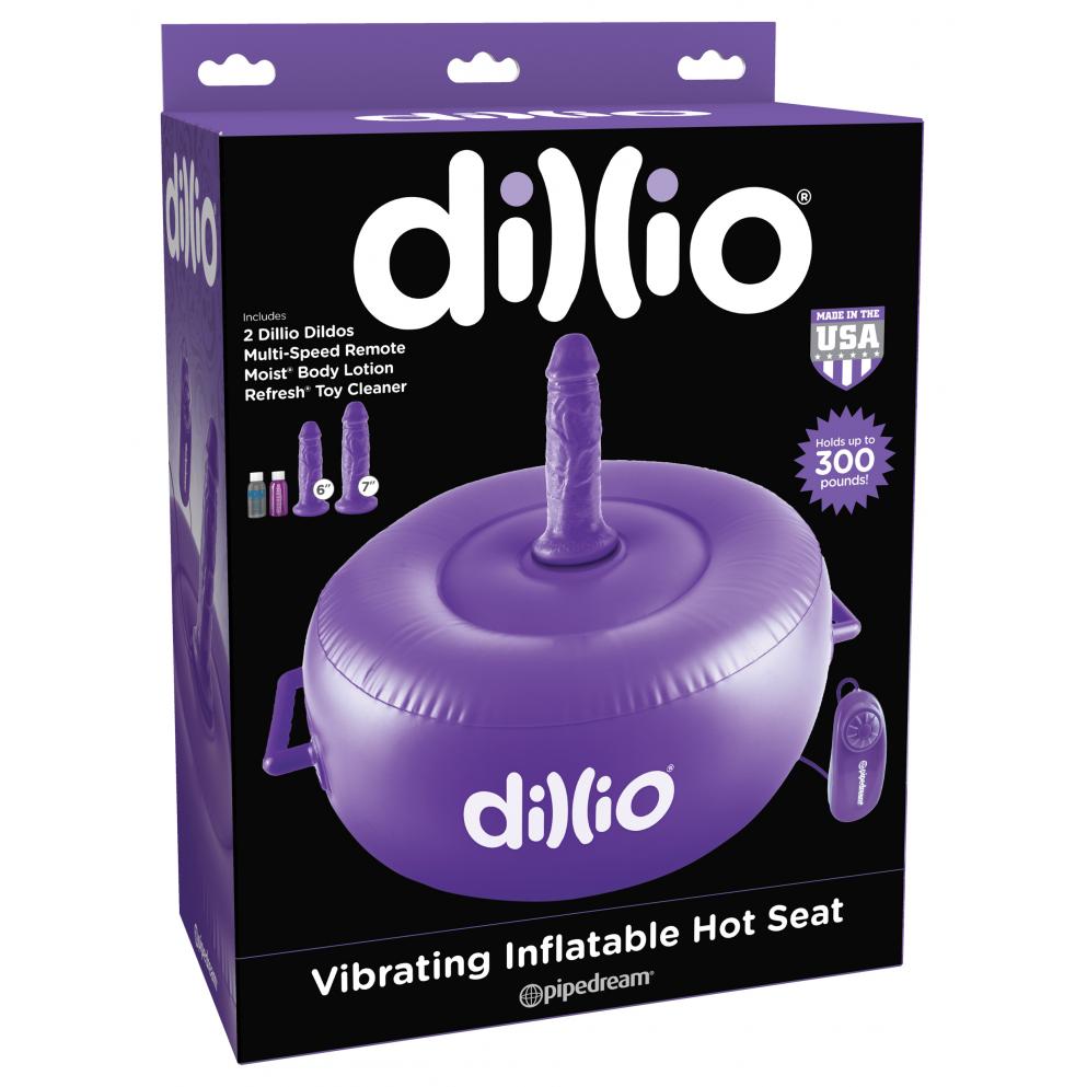 Pipedream Products - Dillio Purple  Vibrating Inflatable Hot Seat - PD5381-12