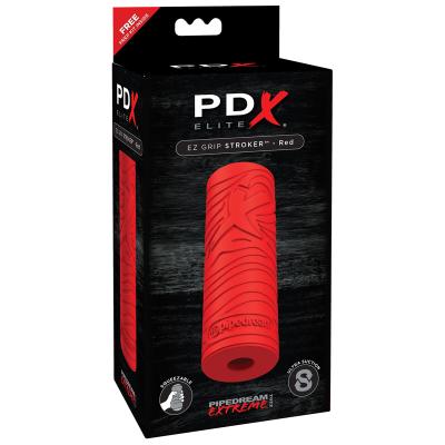 Pipedream Extreme Series - PDX ELITE EZ Grip Stroker Red - RD515