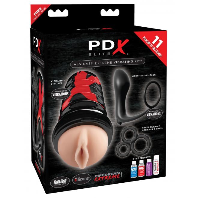 Pipedream Extreme Series - PDX ELITE Ass-gasm Vibrating Kit - RD519