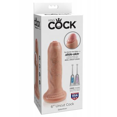 King Cock 6 in. Uncut - Flesh - King Cock - PD5560-21 - 603912750775