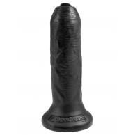 King Cock 6 in. Uncut - Black - King Cock - PD5560-23 - 603912750799