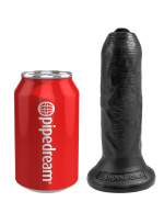 King Cock 6 in. Uncut - Black - King Cock - PD5560-23 - 603912750799