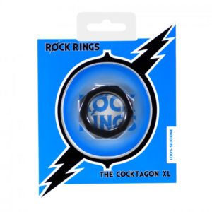 ABS Holdings Rock Rings The Cocktagon XL Cock Ring Black F0094B10PTCS 5060365094590