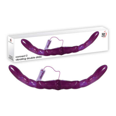 Adam Eve "Connect 2" Vibrating 18 inch double dong purple AE-WF-0823-2 844477010823