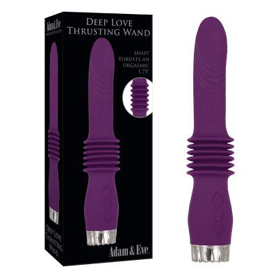 Adam and Eve Deep Love Thrusting Vibrating Wand Plum AE BL 8744 2 844477018744 Multiview