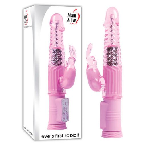 Adam and Eve Eves First Rabbit Vibrator Pink AE MS 7816 2 844477007816 Multiview