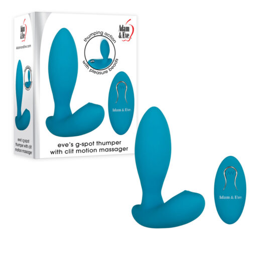 Adam and Eve G Spot Thumper with Clit Motion Massager Blue AE WF 8140 2 844477018140 Multiview
