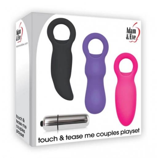 Adam and Eve Touch and Tease Me Couples Playset AE KT 1134 2 844477011134 Boxview