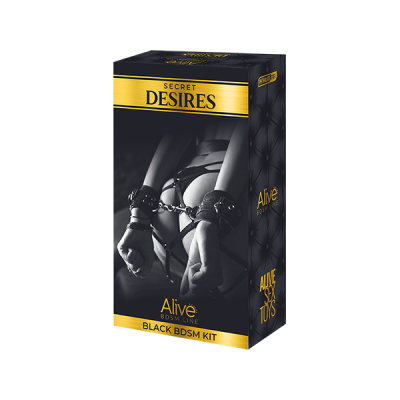 Adrien Lastic Alive Secret Desires 8 Pc BDSM Kit Black 33559 8433345335599 Boxview