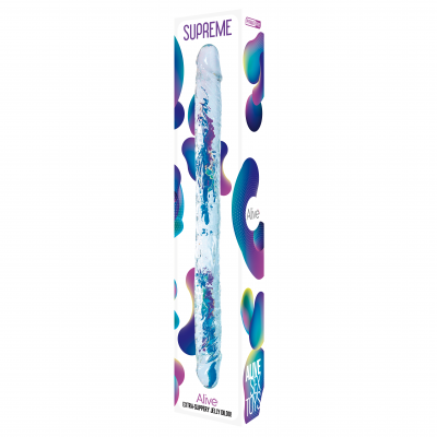 Adrien Lastic Alive Supreme 15 Inch Double Ender Dong Clear 20750 8433345207506 Boxview