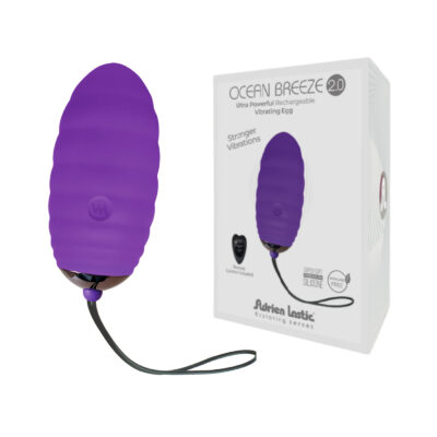 Adrien Lastic Ocean Breeze 2 point 0 Wireless Remote Egg Vibrator Purple 40803 8433345408033 Multiview