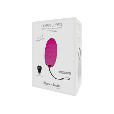 Adrien Lastic Ocean Breeze Rechargeable Wireless Remote Vibrating Egg Pink 407210 8433345407210
