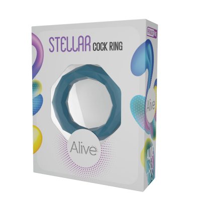 Alive Toys Stellar Prismatic Cock Ring Blue 33732 8433345337326 Boxview