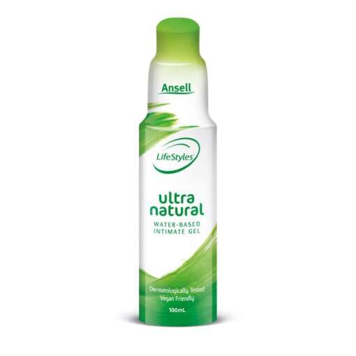 Ansell Lifestyles Ultra Natural Water Based Gel Lubricant Vegan Friendly 100ml 9310201064352