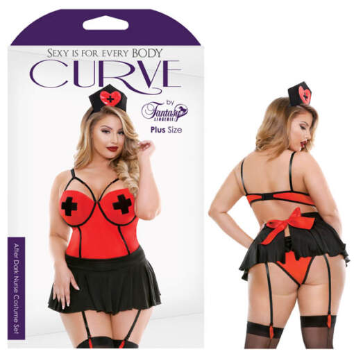 Fantasy Lingerie - Curve After Dark Nurse Costume Set - 811432016077