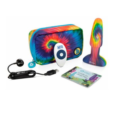 B Vibe Limited Edition Peace and Love Tie Dye Rimming Anal Plug Rainbow BV 026 4890808238417 Contents Detail