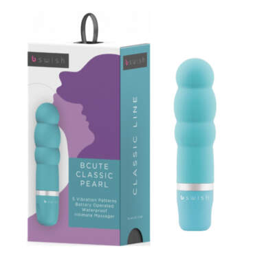 BCute Classic Pearl Bullet Vibrator Teal BSBCP0347 8555888500347 Multiview