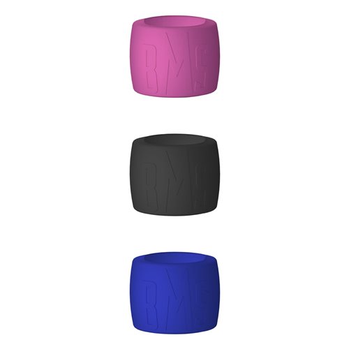 BMS Comfy Cuff Bullet Vibrator Silicone Grip Ring Blue Black Pink 59499 677613594990 Detail