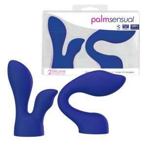 BMS PalmPower PalmSensual Accessory Heads 2 Pack Blue 30536 677613305367 Multiview