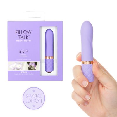 BMS Pillow Talk Flirty Special Edition Bullet Vibrator Purple Gold 26615 677613266156 Multiview