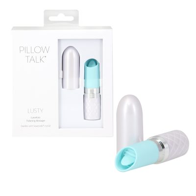 BMS Pillow Talk Lusty Flickering Clitoral Vibrator Teal 27419 677613274199 Multiview