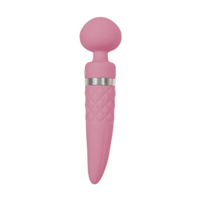 BMS Pillow Talk Sultry Rotating Warming Wand Massager Pink 26816 677613268167 Side Detail