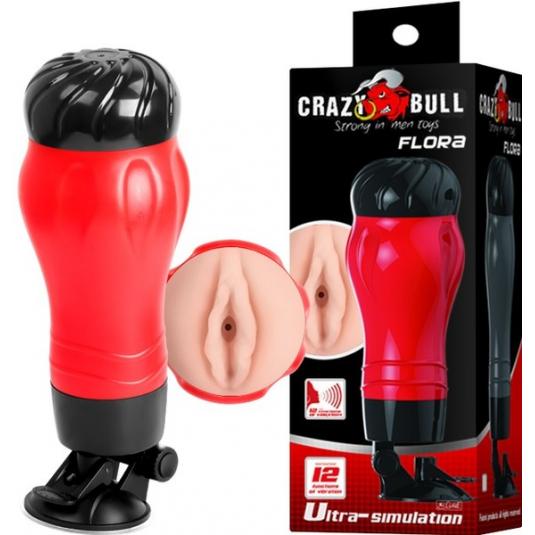 Baile Crazy Bull Flora Vibrating Pussy Masturbator with Suction Cup BM 00900T47S 6959532315578 Multiview
