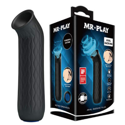 Baile Mr Play Rechargeable Anal Suction Device Black BI 014547 MR 6959532332100 Multiview