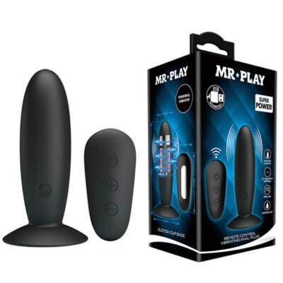Baile Mr Play Remote Controlled Vibrating Anal Plug BI 040045W MR 6959532331813 Multiview