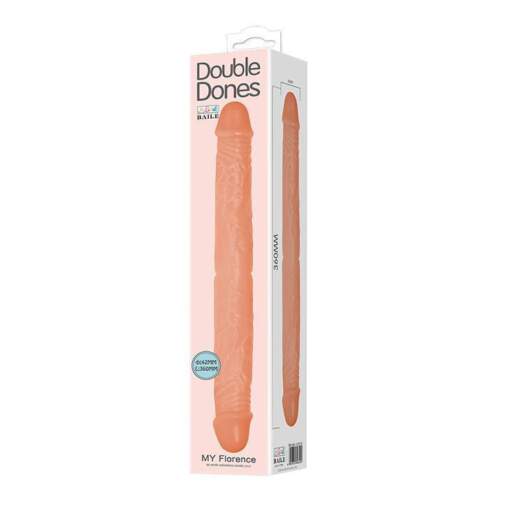 Baile My Florence 14 Inch Double Ended Dong Light Flesh BW 010011 6959532301717 Boxview