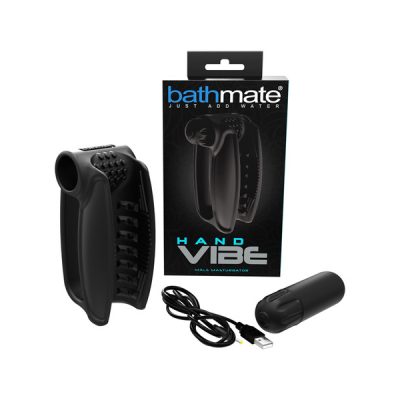 Bathmate Hand Vibe Vibrating Open Male Masturbator Black BM V HV 5060140201458 Multiview