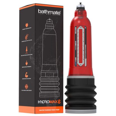 Bathmate Hydromax8 Penis Pump Red BM HM8 BR 5060140201038 Multiview
