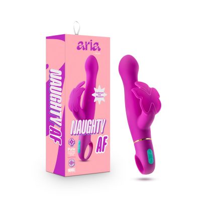 Blush Aria Naughty AF Rabbit Vibrator Purple BL 21801 819835028727 Multiview