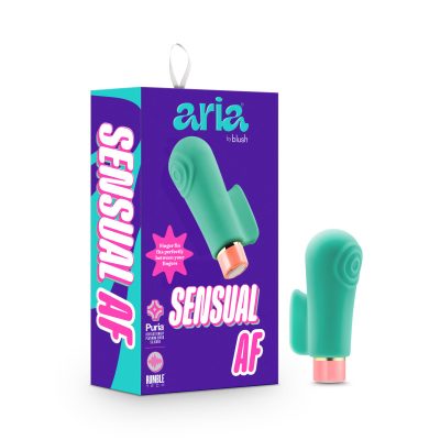 Blush Aria Sensual AF Finger Vibrator Green BL 12422 819835028758 Multiview