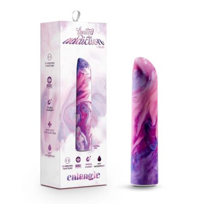 Blush Limited Addiction Entangle 4 Inch Bullet Vibrator Pink Purple Tie Dye BL 27540 819835028826 Multiview
