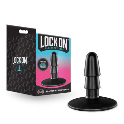 Blush Lock On Adapter with Suction Cup Black Light Flesh BL 58855 819835024040 Multiview