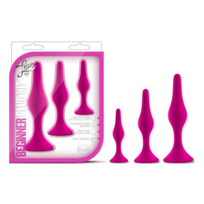 Blush Luxe 3 Pc Beginner Anal Plug Kit Pink BL 312610 819835022770 Multiview