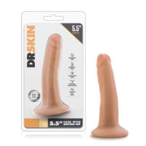 Blush Novelties Dr Skin 5.5 inch Penis Dong Light Flesh BL 14503 819835021339 Multiview