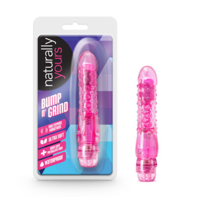 Blush Novelties Naturally Yours Bump n Grind Penis Vibrator Pink BL 60200 735380602000 Multiview