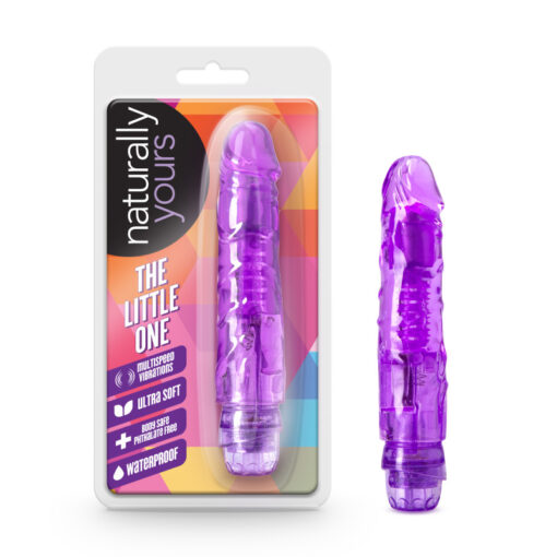 Blush Novelties Naturally Yours The Little One Penis Vibrator Purple BL 14011 702730684306 Multiview
